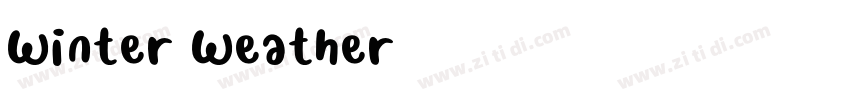 Winter Weather字体转换
